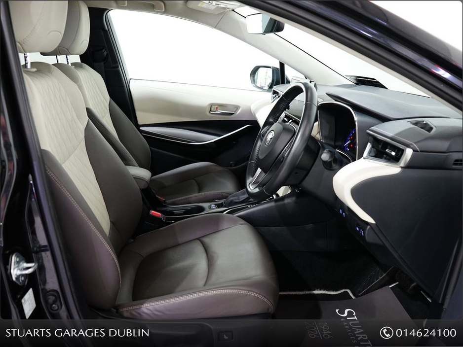 Toyota Corolla Hybrid SOL Saloon 4DR Auto*Night Sky Black Metallic with Light grey Partial leather*18" Bi-Tone Grey Alloys* — thumbnail 18