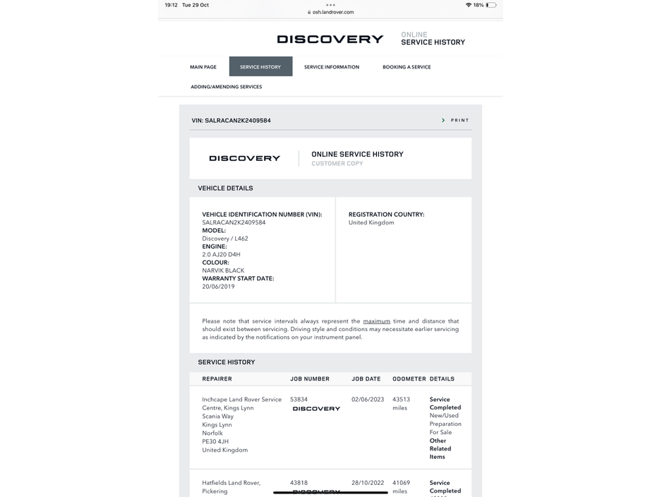 2019 Land Rover Discovery 2L Diesel For Sale Images