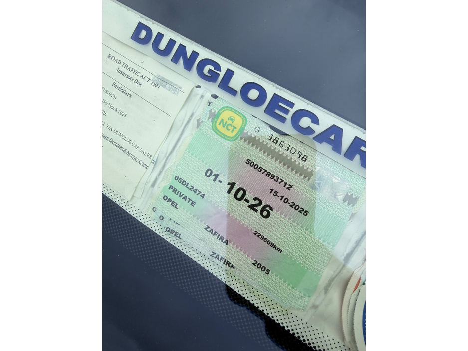 2005 Opel Zafira 1.6L Petrol For Sale Images
