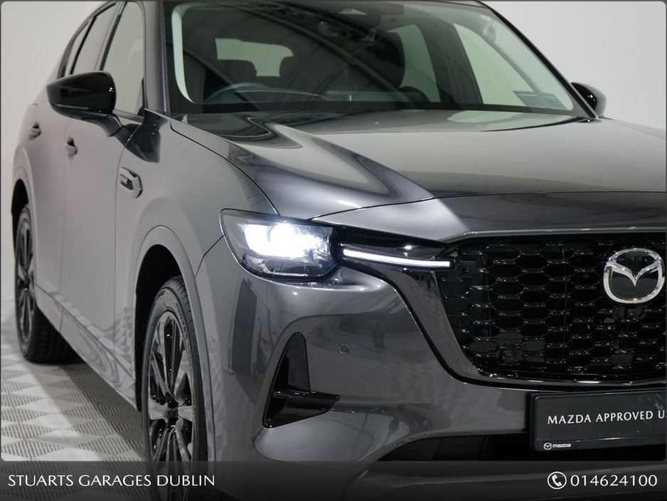 Mazda CX-60 HOMURA PLUS PHEV 327ps 8AT AWD*HOMURA PLUS*DRIVERS ASSISTANCE PACK, CONVENIENCE PACK AND PANORAMIC SUNROOF, MACHINE GREY WITH BLACK LEATHER , RADAR CR — thumbnail 10