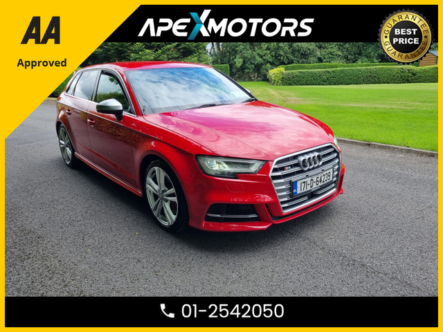 2017 AUDI S3 FINANCE ARRANGED * AUTOMATIC (DSG) * WIRELESS APPLE CARPLAY * IMMACULATE * TOP-SPEC SS3 * LOW MILES * ADAPTIVE CRUISE * NEW NCT JUN-26 * LOW TAX * ONE VERY CAREFUL OWNER * CARTELL HISTORY CHECKED