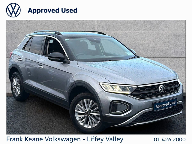 2023 VOLKSWAGEN T-ROC LIFE 1.0 TSI 110HP *SILVER WITH BLACK ROOF* *REAR VIEW CAMERA* *CARPLAY & ANDROID AUTO* *PCP AVAILABLE* *FRONT & REAR SENSORS*