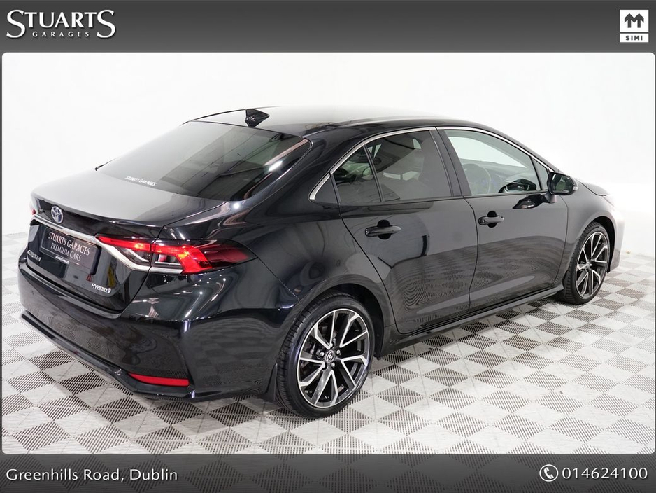 Toyota Corolla Hybrid SOL Saloon 4DR Auto*Night Sky Black Metallic with Light grey Partial leather*18" Bi-Tone Grey Alloys* — thumbnail 22