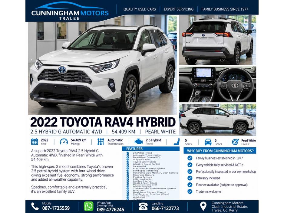 2022 Toyota Rav4 2.5L Hybrid For Sale Images
