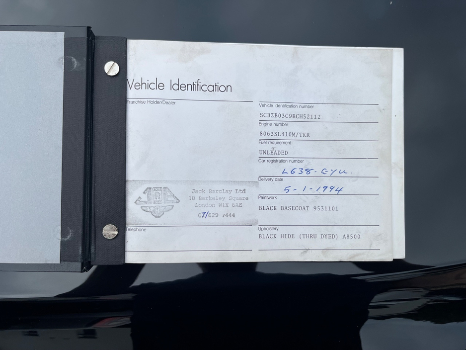 1994 Bentley Continental 6.9L Petrol For Sale Images
