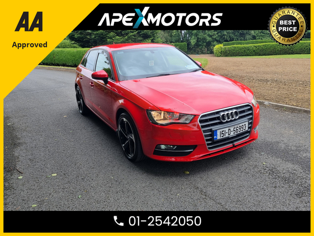 2015 AUDI A3 FINANCE ARRANGED * 2.0 TDI SPORT 5DR 150PS * NEW TIMING BELT * IMMACULATE * LOW LOW MILES * 2-KEYS * NCT FEB-26 * LOW TAX * CAREFUL LADY OWNER * CARTELL HISTORY CHECKED * FULLY SERVICED * 01-2542050