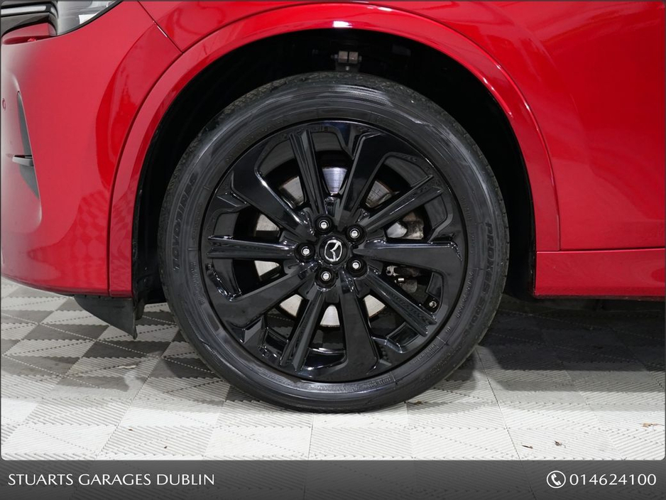 Mazda CX-60 HOMURA, DRIVERS ASSISTANCE PACK, SOUL RED WITH BLACK LEATHER , RADAR CRUISE WITH MAZDA PILOT ASSIST, ADAPTIVE LED HEADLIGHTS, HEATED AND VENTILATED SE — thumbnail 9