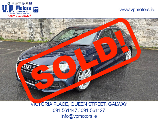 2017 AUDI A3 Saloon S-LINE,LOW KM, FULL PACKAGE,AUTOMATIC.