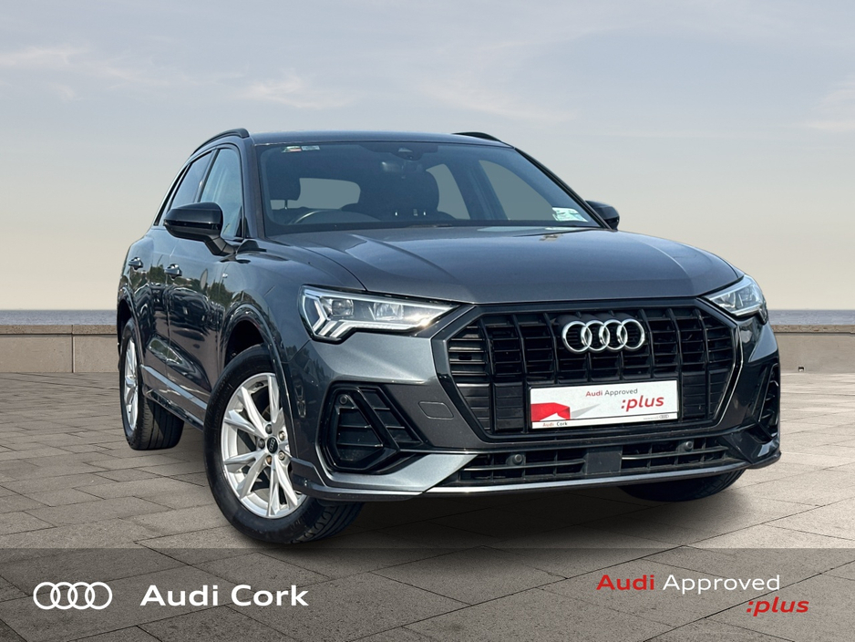 Audi Q3 2.0 35 TDI 150BHP S-LINE AUTOMATIC WITH BLACK STYLING, 20" ALLOYS, PRIVACY GLASS & BLACK GLOSS MIRRORS