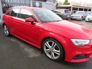 2018 AUDI A3 2.0 TDI S LINE 150PS SPORTBACK IN RED NCT 27