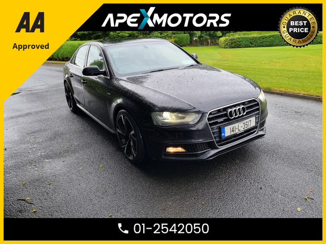 2014 AUDI A4 2.0 TDI S LINE QUATTRO 177PS 4DR * FINANCE ARRANGED * 2.0 TDI S LINE QUATTRO 177PS 4DR * NCT JAN-26 * LOW TAX * AA APPROVED * 101 SAFETY CHECKLIST * IMMACULATE * TOP-SPEC * CRUISE CONTROL 01-2542050