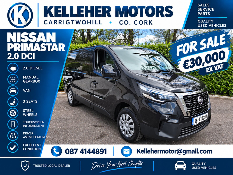 2026 Nissan Primastar 2L Diesel For Sale Images