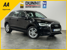 Audi Q3 **S-LINE EDITION **MULTI FUNCTION STEERING WHEEL **ADAPTIVE CRUISE CONTROL **DUAL DIGITAL CLIMATE CONTROL **MULTI DRIVE MODES **FRONT / REAR PARKING SENSORS **POP UP DIGITAL RADIO **ELECTRIC BOOT OPEN