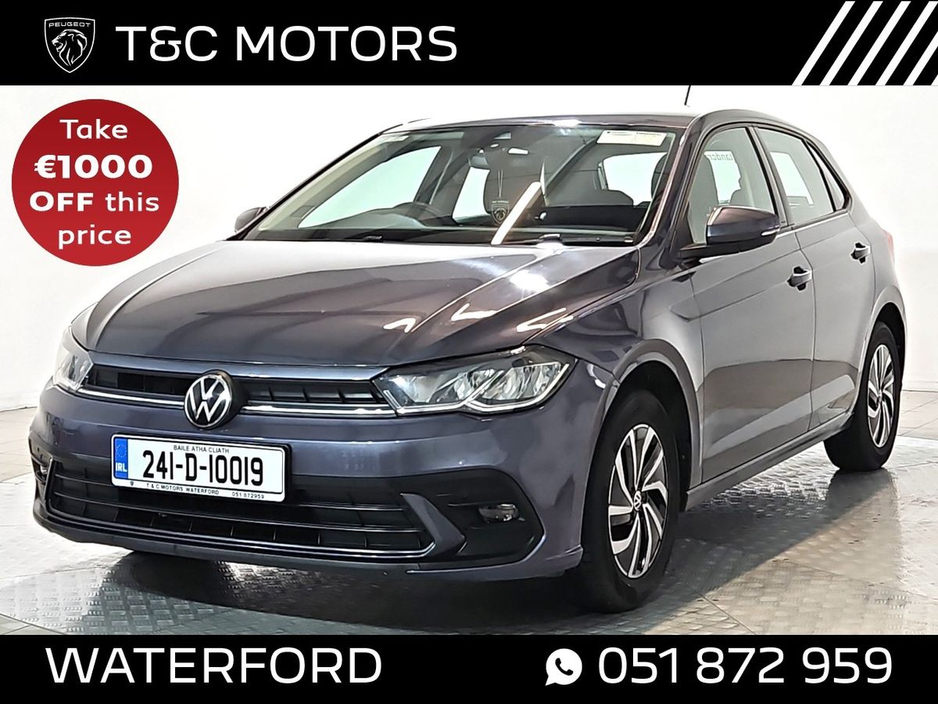 Volkswagen Polo Life Model Rear Camera, Parking Sensors, Cruise Control, Heated Wing Mirrors, Lane Assist, Diamond-Cut Alloys, Apple CarPlay & Android Auto