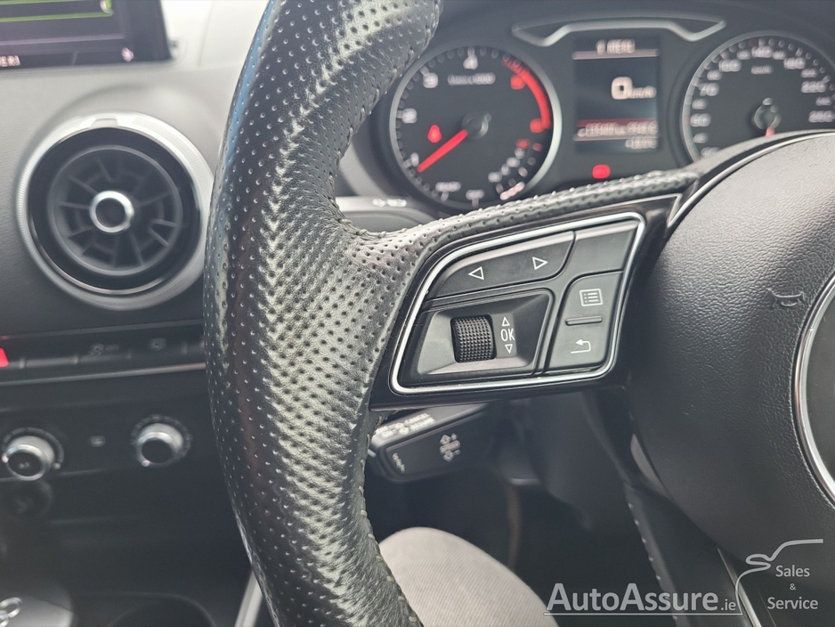 Audi A3 LIMOUSINE 1.6 TDI 116BHP  S-LINE *** Gunmetal Grey Alloys / Half Leather Interior / Cruise Control *** — thumbnail 17
