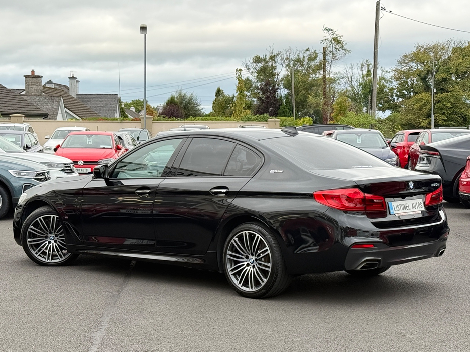 BMW 5 Series 530E M-SPORT 184BHP AUTOMATIC HYBRID *VIRTUAL COCKPIT, REAR VIEW CAMERA, 19 " DIAMOND CUT ALLOYS, PARKING SENSORS FRONT & REAR, MEMORY SEATS, LEATHER UPHOLSTERY, 3 STAGE HEATED SEATS,HEADS UP DISPLAY* — thumbnail 2
