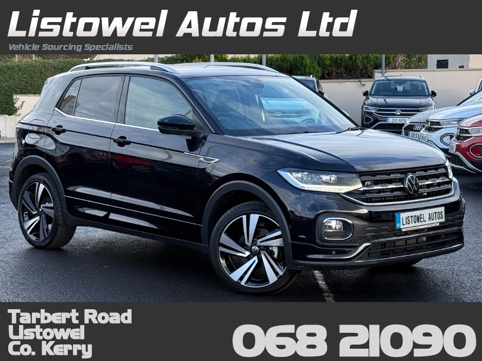 Volkswagen T-Cross R-LINE 1.0 PETROL AUTOMATIC *PARK ASSIST, VIRTUAL COCKPIT, REAR VIEW CAMERA, 18 " DIAMOND CUT ALLOYS, WIRELESS CHARGING PHONE PAD, APPLE CARPLAY /ANDROID AUTO, ADAPTIVE CRUISE CONTROL, PADDLE SHIFT *