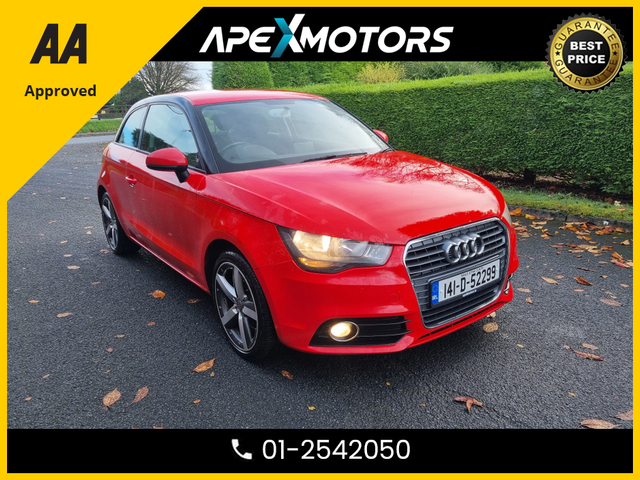 2014 AUDI A1 FINANCE ARRANGED * 1.4 TFSI SPORT 122PS 3DR * NEW NCT NOV-26 * 2-KEYS * IMMACULATE * AA APPROVED * 101 SAFETY CHECKLIST * TOP-SPEC * LOW TAX * 12-MONTH ROADSIDE ASSIST *VERY CAREFUL OWNER *01-254-2050