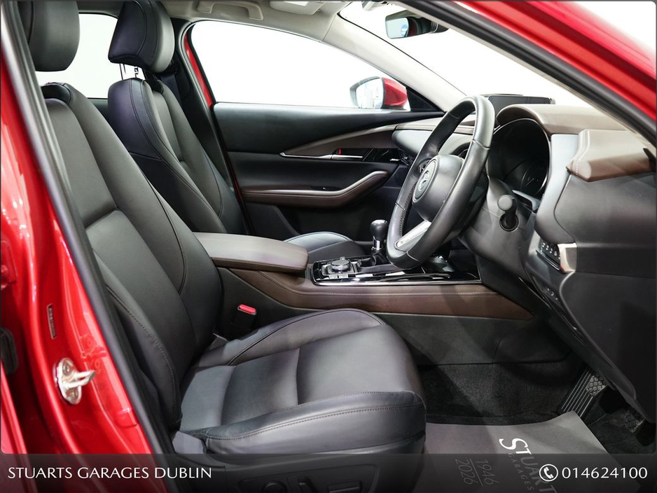 Mazda CX-30 CX-30 TAKUMI e-SKYACTIV X 186ps SOUL RED CRYSTAL WITH BLACK LEATHER, SUNROOF, 360 CAMERA, WIRELESS CHARGER, WIRELESS CARPLAY, ELECTRIC MEMORY SEATS — thumbnail 25