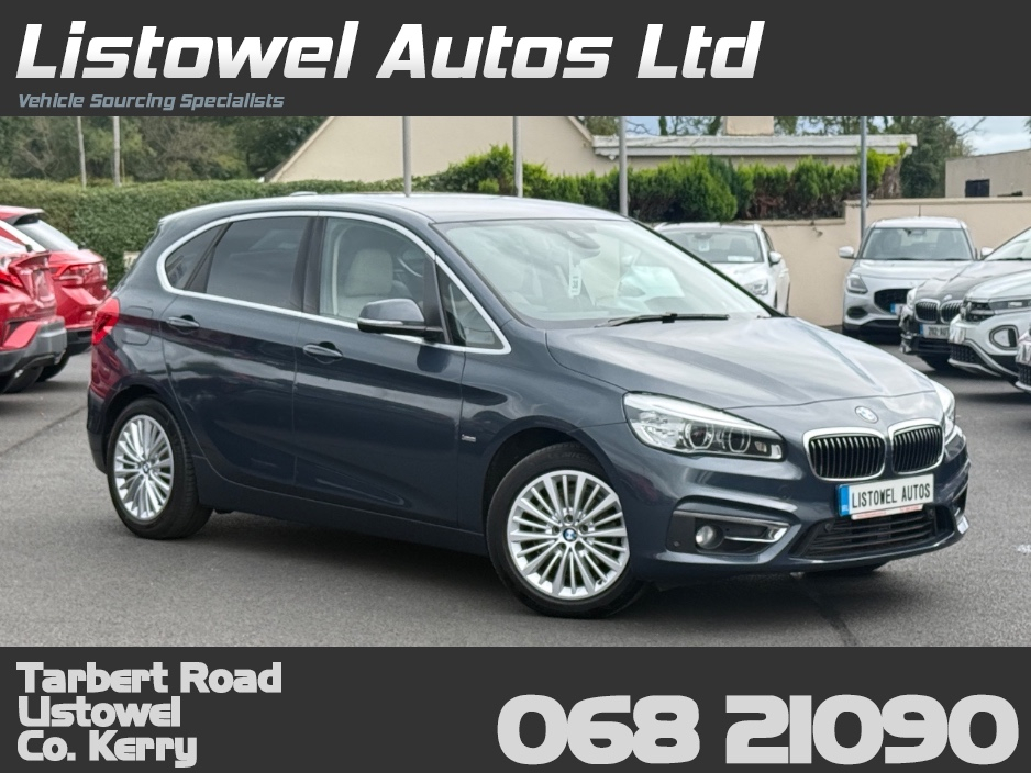 BMW 2 Series LUXURY 150BHP AUTO 2.0 DIESEL *REAR VIEW CAMERA, 16 " ALLOYS, PARKING SENSORS FRONT & REAR, ADAPTIVE CRUISE CONTROL, MEMORY SEATS, LEATHER UPHOLSTERY, 3 STAGE HEATED SEATS, HEADS UP DISPLAY*