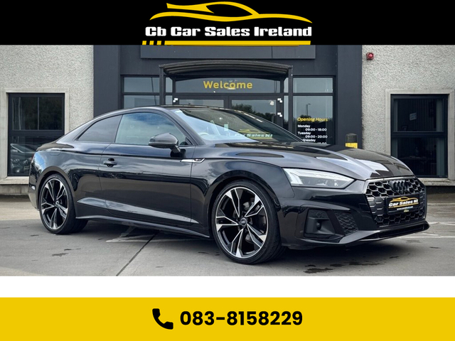 2022 AUDI A5 2.0 TDI 35 Black Edition Coupe 2dr Diesel S Tronic Euro 6 (s/s) (163 ps) 1 OWNER + COMFORT AND SOUND PACK + 360* PARKING CAMERA