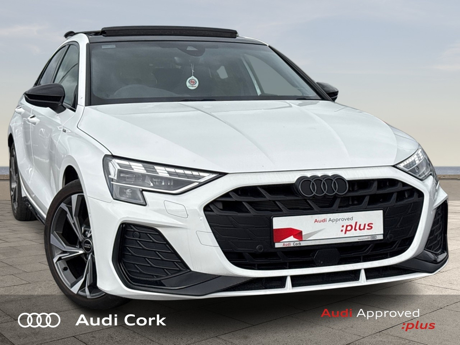 Audi A3 SALOON 2.0 30TDI 115BHP S-LINE WITH BLACK STYLING, COMFORT PACK, PANORAMIC SUNROOF & COMFORT KEY