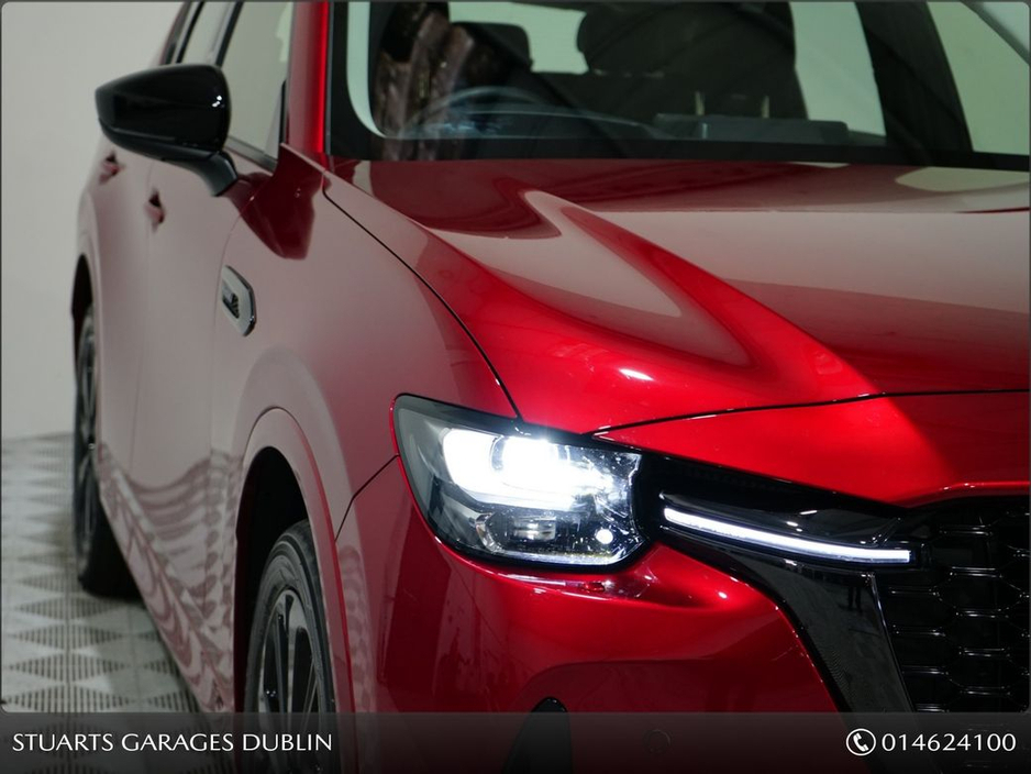 Mazda CX-60 HOMURA, DRIVERS ASSISTANCE PACK, SOUL RED WITH BLACK LEATHER , RADAR CRUISE WITH MAZDA PILOT ASSIST, ADAPTIVE LED HEADLIGHTS, HEATED AND VENTILATED SE — thumbnail 10