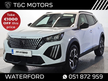 Peugeot 2008 *Low Mileage Hybrid* Allure Model - Front & Rear Cameras, Parking Sensors, Adaptive Cruise Control, Road Sign Recognition, Automatic Lights & Wipers