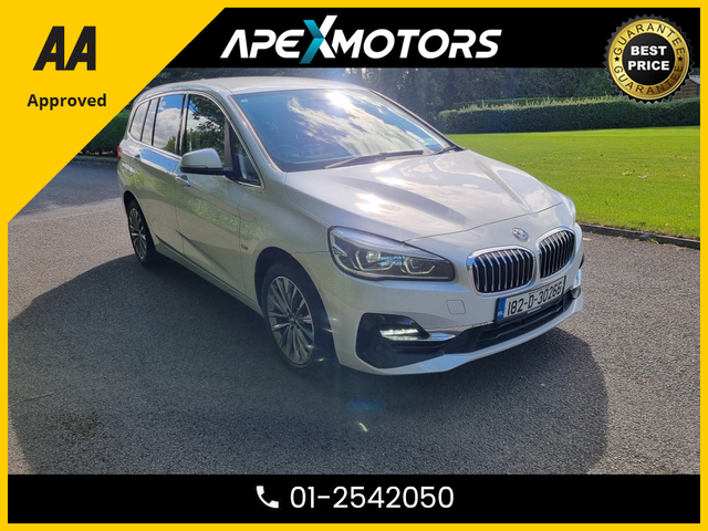2018 BMW 2 SERIES GRAN TOURER FINANCE ARRANGED * 2.0 DIESEL AUTO * 7-SEATER with FULL LEATHER * NEW NCT FEB-27 * AUTOMATIC (DSG) * AA APPROVED * 101 SAFETY CHECKLIST * IMMACULATE * HEATED SEATS * COLOUR REVERSE CAMERA * LOW KMs