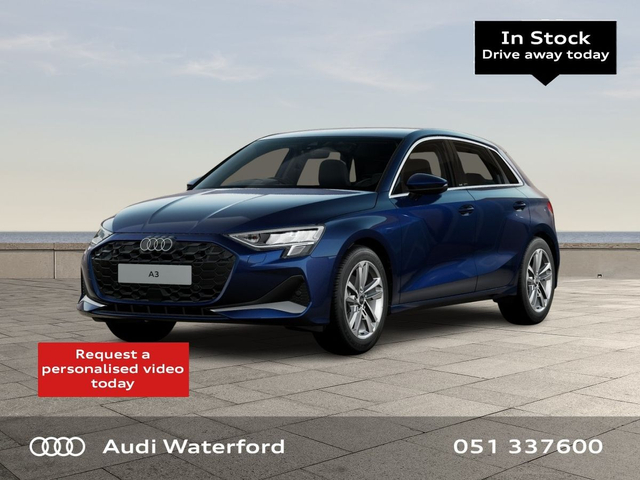 2026 AUDI A3 Sportback 30 TFSI SE from €392 per month