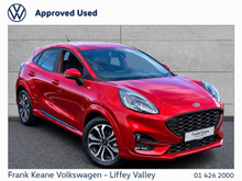 Ford Puma ST-LINE AUTO 1.0L M-HYBRID 125BHP *FANTASTIC RED METALLIC* *PRIVACY GLASS* *FULL COLOUR CODED EXTERIOR* *FOLDING MIRRORS* *REAR VIEW CAMERA*PCP FINANCE AVAILABLE*