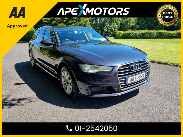 2016 AUDI A6 FINANCE ARRANGED * 2.0 TDI SE ULTRA 187BHP 5DR * NEW NCT MAY-27 * 8-STAMPS SERVICE HISTORY * AA APPROVED * 101 SAFETY CHECKLIST * IMMACULATE * HEATED SEATS * COLOUR REVERSE CAMERA * TOP-SPEC 5DR ESTAT