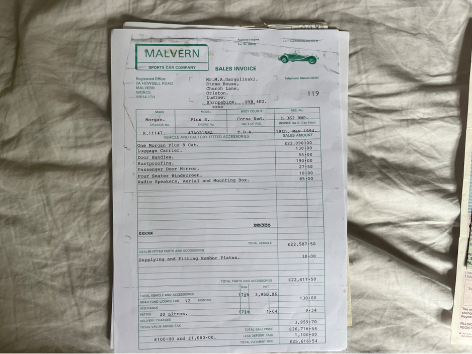 1994 Morgan Plus 8 3.9L Petrol For Sale Images