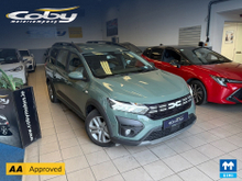 Dacia Jogger Expression TCE 110 NBI 5DR 7 Seater MANUAL. NCT&TAX, Alloy Wheels, 2 Keys, Reverse Camera, MFSW, Cruise Control, Air Conditioning, Hands Free, Folding Seats, Parking Sensors, USB, and more.