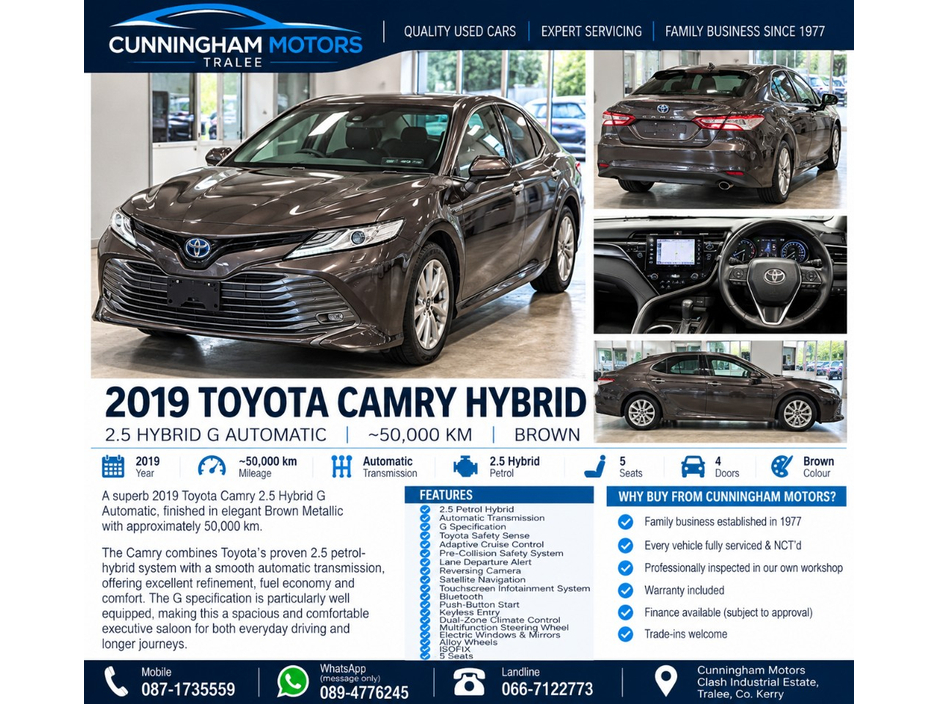 2019 Toyota Camry 2.5L Hybrid For Sale Images