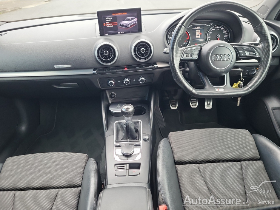 Audi A3 LIMOUSINE 1.6 TDI 116BHP  S-LINE *** Gunmetal Grey Alloys / Half Leather Interior / Cruise Control *** — thumbnail 3