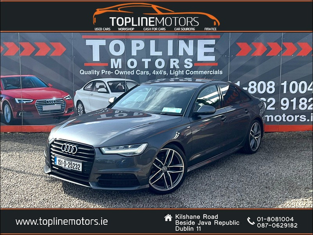 2015 AUDI A6 ==2.0 TDI S-LINE ULTRA//BLACK EDITION//HUGE SERVICE HISTORY///AUTO//FULL LEATHER//