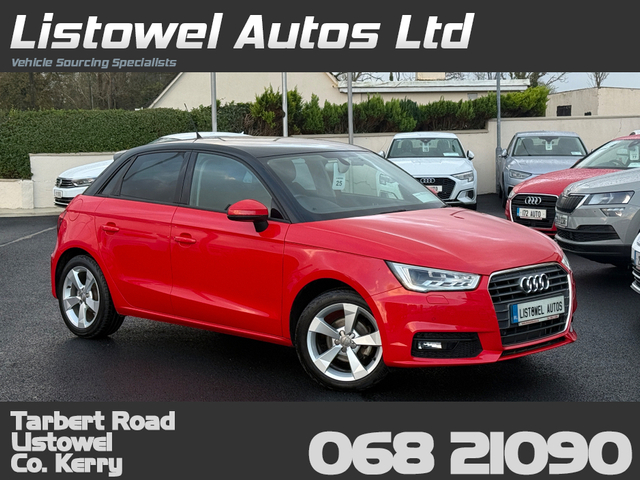 2016 AUDI A1 1.0 SPORT AUTO * 2 TONE * COMES WITH 2 YEAR NEW NCT, ISOFIX CHILD SEAT ANCHOR POINT, POP UP MULTIMEDIA DISPLAY, PARKING SENSORS FRONT & REAR, REVERSE CAMERA, 16