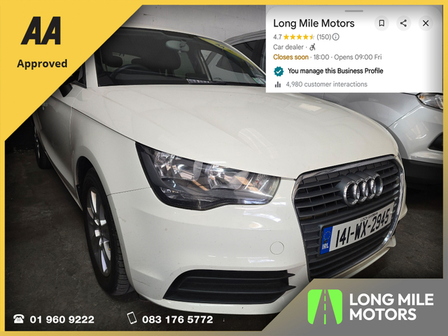 2014 AUDI A1 1.6 TDI SE SPORTBACK 105PS 1 Year Warranty