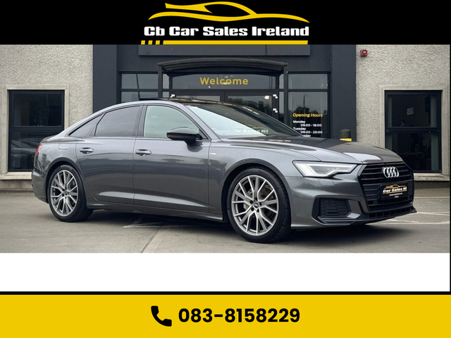 2021 AUDI A6 2.0 TDI 40 Black Edition Saloon 4dr Diesel S Tronic 1 OWNER + GLASS SUNROOF + FLAT BOTTOM STEERING WHEEL